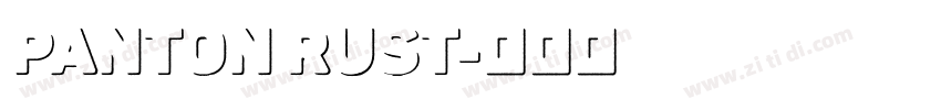 Panton Rust字体转换